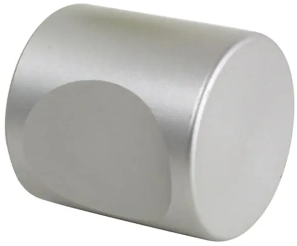 Bouton à encoche BLINDOMAX Ø25 mm argent - AL4001-25AR