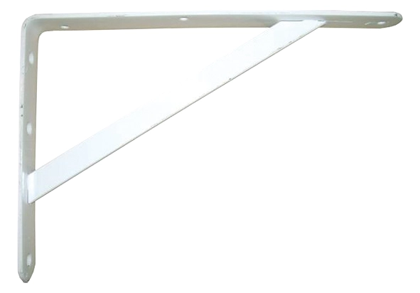 Console lourde charge avec jambe de force 250 x 400 mm TORBEL - blanche - J503693 Console lourde charge avec jambe de force 250 x 400 mm TORBEL - blanche - J503693
