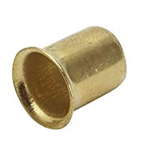 Douille Ø extérieur 8mm acier laitonné pour taquet d'étagère tige lisse Ø 7mm QDCR - 90131F09E