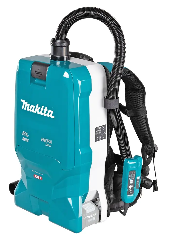 Aspirateur dorsal - Nettoyage - XGT 40V, volume 6 L avec AWS (Chantier), sans batterie ni chargeur - MAKITA - VC012GZ01