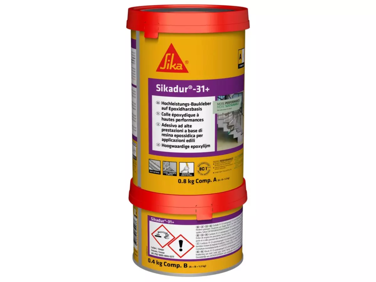 Colle Sikadur-31+ pour collage et réparation de béton - kit de 1,2 kg - SIKA - 644948 Colle Sikadur-31+ pour collage et réparation de béton - kit de 1,2 kg - SIKA - 644948