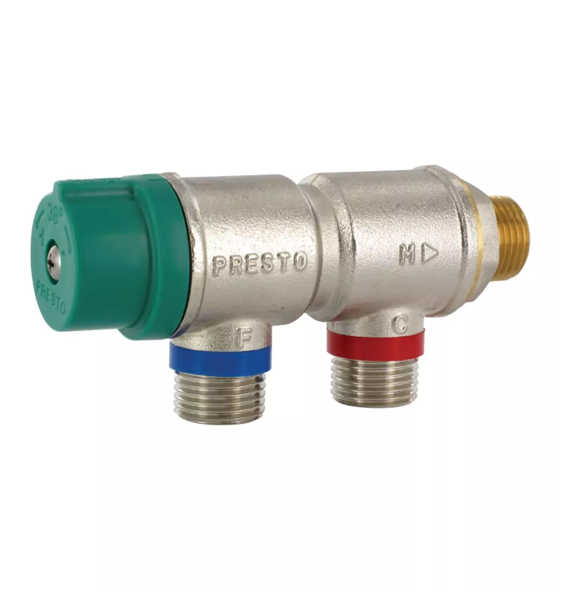 Régulateur thermostatique, entrée parallèle 20 x 27 - PRESTO - 29007