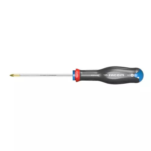 Tournevis Protwist pour vis cruciforme Pozidriv PZ 1x100 - lame ronde - FACOM - ATD1X100