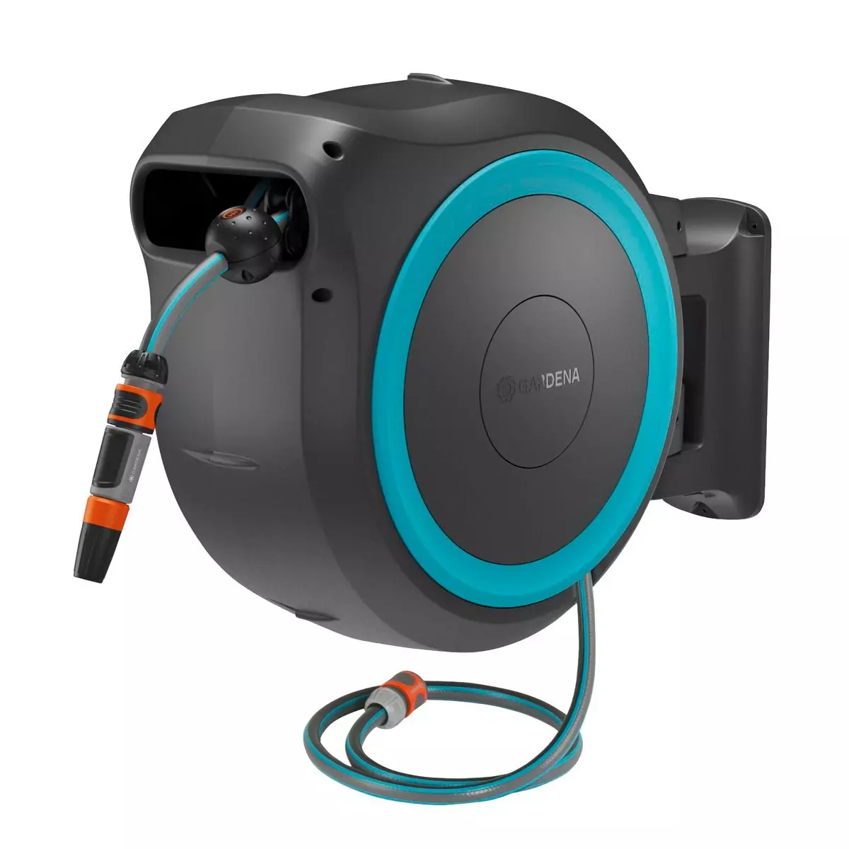 Dévidoir automatique mural PowerRoll XXL - 18V - GARDENA - Kit prêt à l'emploi avec batterie P4A - 18645-20 Dévidoir automatique mural PowerRoll XXL - 18V - GARDENA - Kit prêt à l'emploi avec batterie P4A - 18645-20