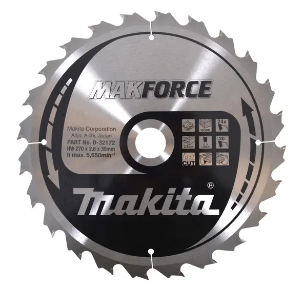 Lame bois TCT PO MAK 270/30/24 MAKITA - B-32172