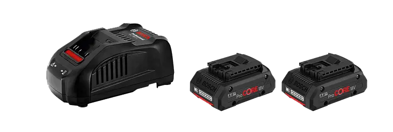 Pack 2 batteries ProCore 18V 4.0 Ah - BOSCH - avec Chargeur GAL18V-40 - 1600A01BA3
