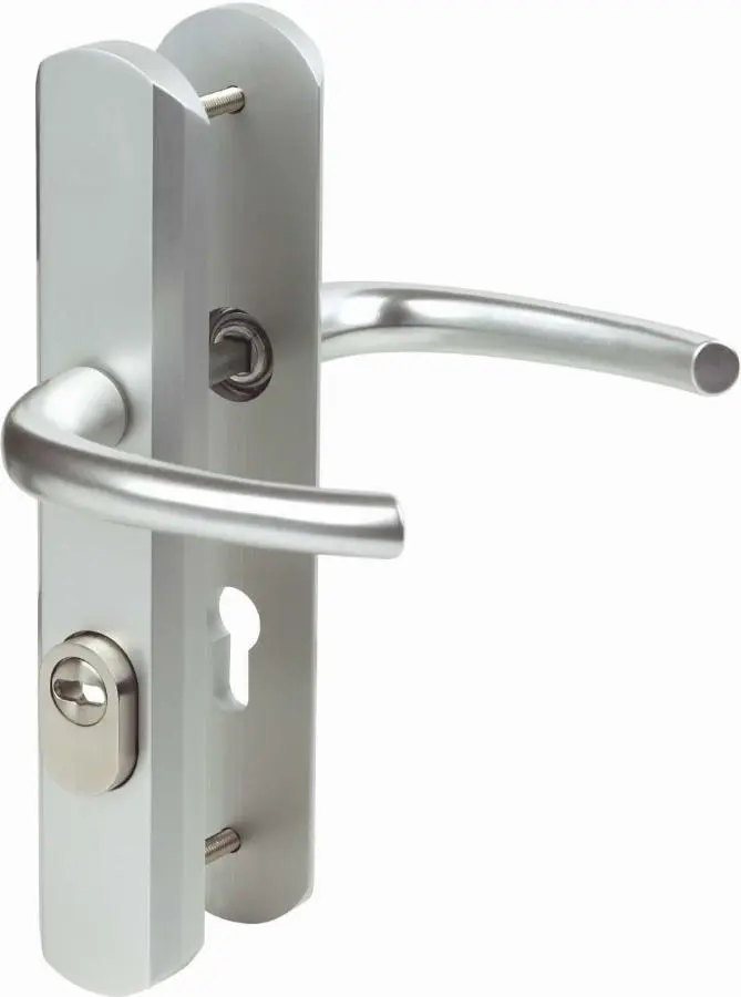 Ensemble Secumax béquille 1338L/6349 VACHETTE - Clé i/70 Entraxe 195 mm - Argent - 0699880                            