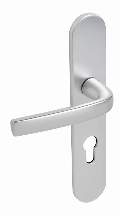 Ensemble Logio double béquille 1360/6341 VACHETTE sur grande plaque - Clé L - Entraxe 195 - Argent - 2008086 Ensemble Logio double béquille 1360/6341 VACHETTE sur grande plaque - Clé L - Entraxe 195 - Argent - 2008086