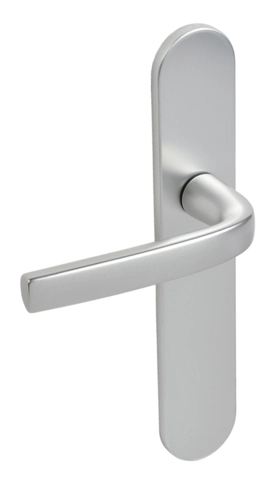 Ensemble Logio double béquille 1360/6339 VACHETTE sur petite plaque - Bec de cane - Entraxe 165 - Argent - 2008208 Ensemble Logio double béquille 1360/6339 VACHETTE sur petite plaque - Bec de cane - Entraxe 165 - Argent - 2008208