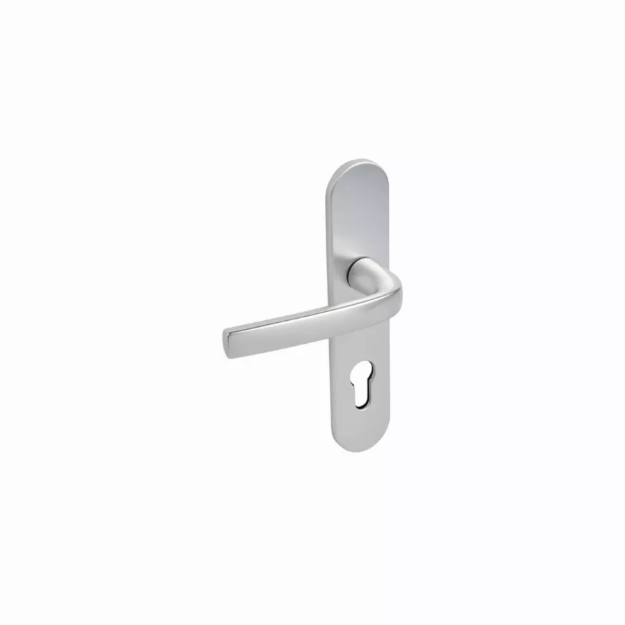 Ensemble Logio double béquille 1360/6339 VACHETTE sur petite plaque - Clé I - Entraxe 165 - Argent - 2006655 Ensemble Logio double béquille 1360/6339 VACHETTE sur petite plaque - Clé I - Entraxe 165 - Argent - 2006655