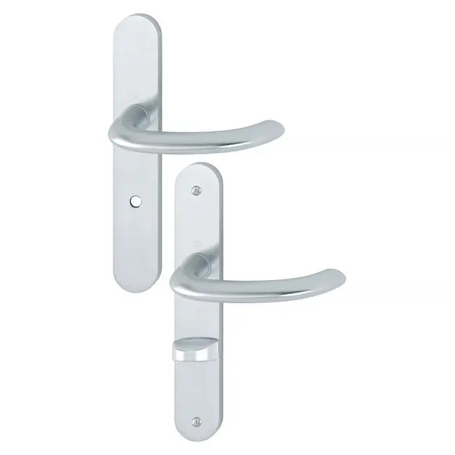 Ensemble sur plaque fondue Marseille 1138/300M HOPPE Argent F1 - WC - 3303103