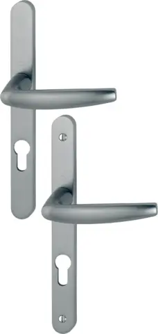 Ensemble de porte plaque étroite Atlanta HOPPE - aspect inox F9 - clé i - 1530/300LMSGL - entr.70 - ép.48/57 - 3303816