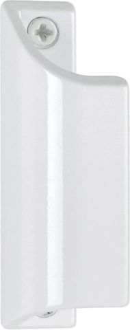 Poignée profilée 430 alu laqué blanc 9010 HOPPE - L.90 mm - pour porte-fenêtres - 517084