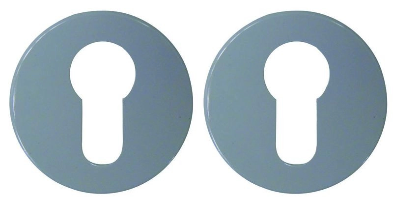 Paire rosace serrure S80 NORMBAU - Cylindre profilé - manhattan 67 - 247120