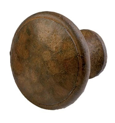 Bouton rond DUBOIS - fer ciré rouillé - 98750