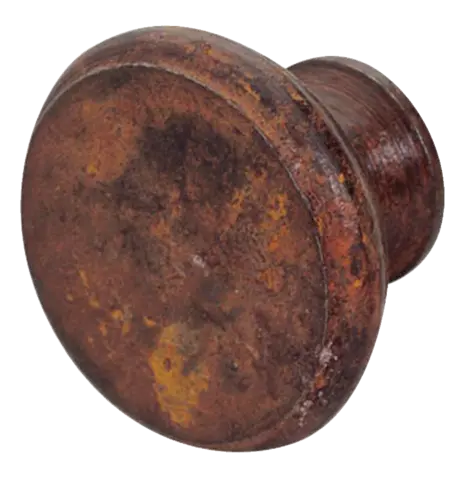 Bouton rond type provençal DUBOIS - fer rouillé ciré - 098012