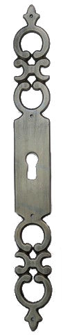 Entrée mixte 344 BROS 185mm - zamack vieil argent - 344-Z-18