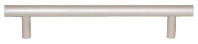 Poignée à tirage barre - Ø 10 mm - entraxe 96 mm - alu naturel - longueur 136 mm