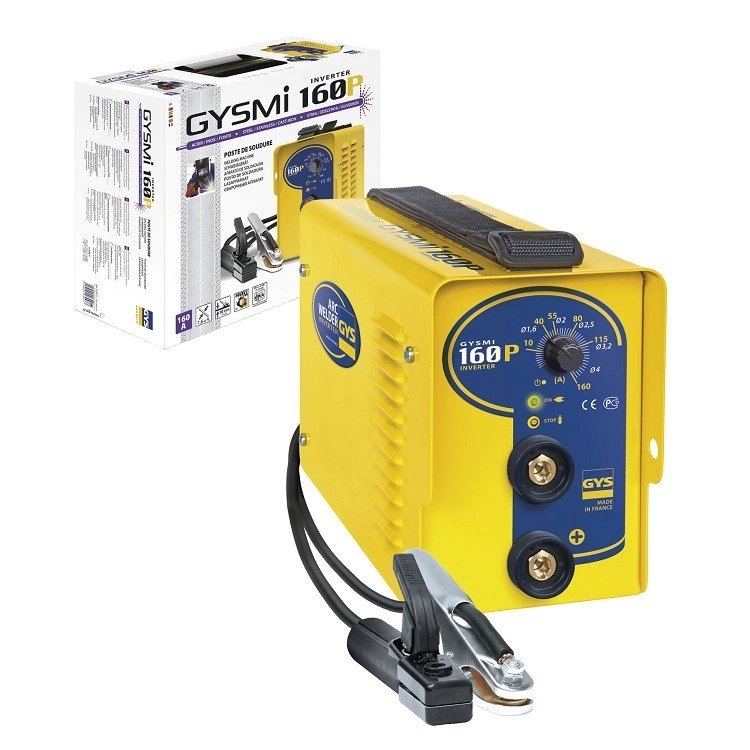 Poste à souder GYS à l’électrode Inverter - GYSMI 160P - Livré en valise avec câble de masse et porte électrode - 030077 Poste à souder GYS à l’électrode Inverter - GYSMI 160P - Livré en valise avec câble de masse et porte électrode - 030077