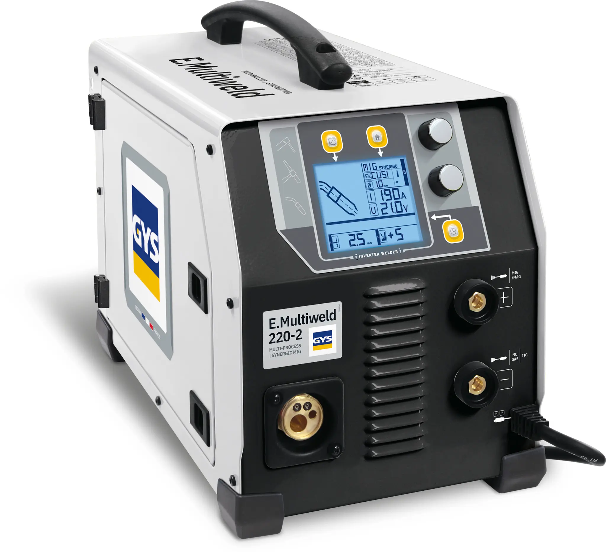 Poste de soudage E.MULTIWELD 220-2 - MIG-MAG, TIG, MMA - Avec accessoires - GYS - 089938