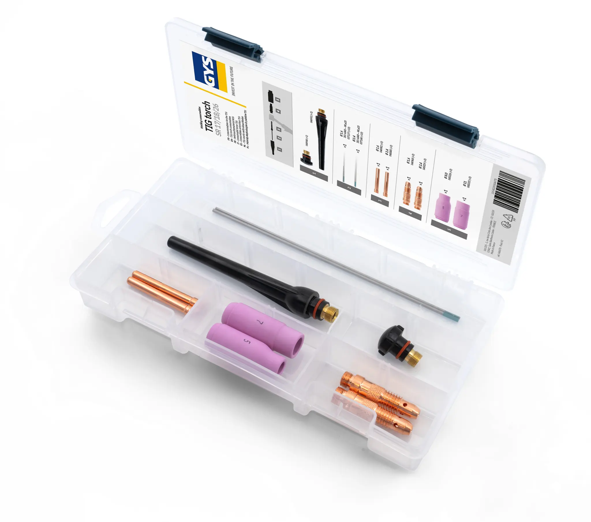 Coffret consommables Torche TIG SR17 /18 / 26 - GYS - 044678