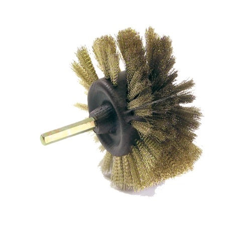 Brosse radiale Ø25 mm GERLON Acier laitonné - BRAL Brosse radiale Ø25 mm GERLON Acier laitonné - BRAL