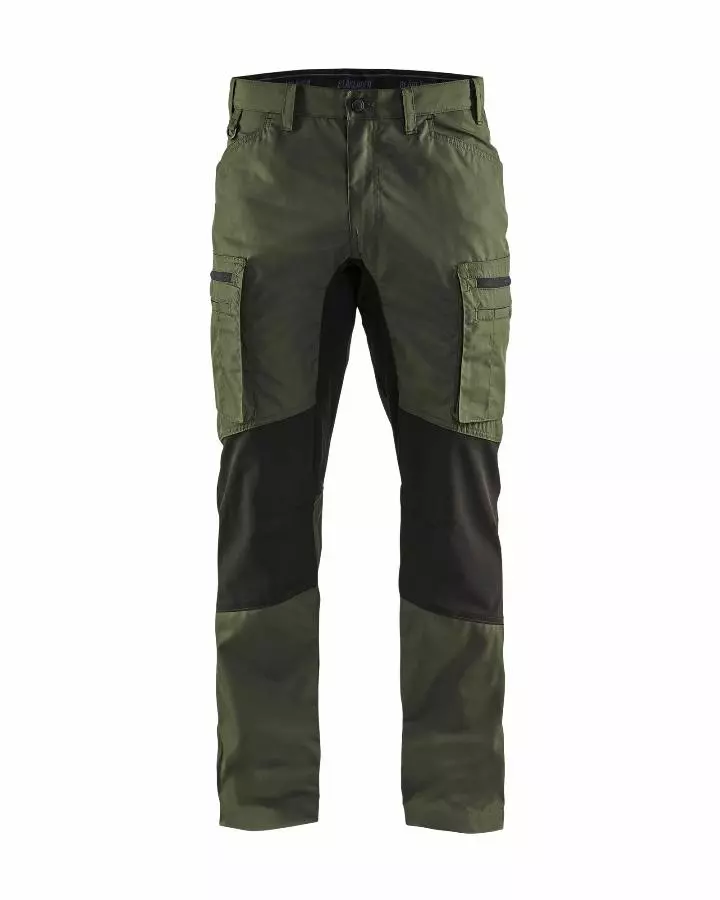 Pantalon maintenance BLAKLADER Stretch T.38 - VERT ARMEE/NOIR - 145918454699-38C