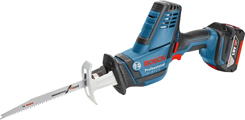 Scie sabre BOSCH GSA 18 V-Li C - Avec 2 batteries 5.0 Ah, chargeur, coffret + 3 lames de scie - 06016A5002 Scie sabre BOSCH GSA 18 V-Li C - Avec 2 batteries 5.0 Ah, chargeur, coffret + 3 lames de scie - 06016A5002