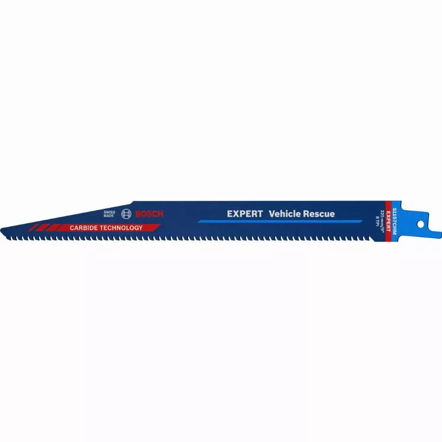 Lame scie sabre carbure Expert S1157CHM 225 mm BOSCH pour désincarcération - 3 pièces - 2608900381