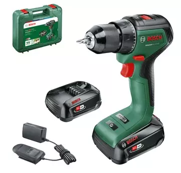 Perceuse visseuse Universal Drill 18V-60 - BOSCH - avec 2 batteries 18V 2.0Ah - AL 18V-20 - 06039D7002 Perceuse visseuse Universal Drill 18V-60 - BOSCH - avec 2 batteries 18V 2.0Ah - AL 18V-20 - 06039D7002