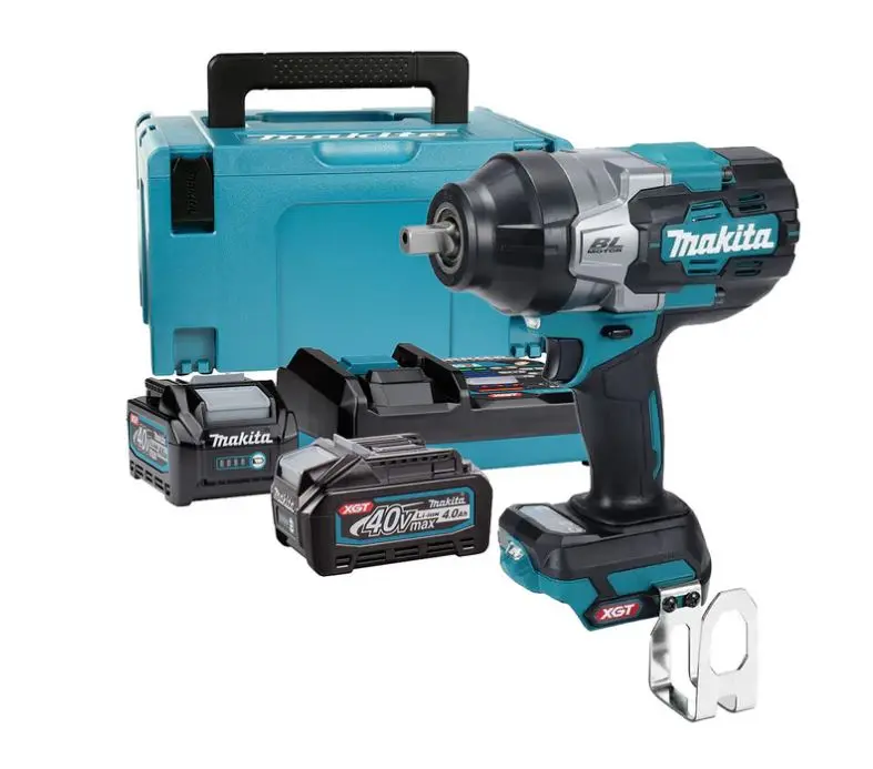 Boulonneuse à chocs XGT 1360 Nm - MAKITA - avec 2 batteries 4,0Ah - chargeur - MAKPAC - TW003GM201