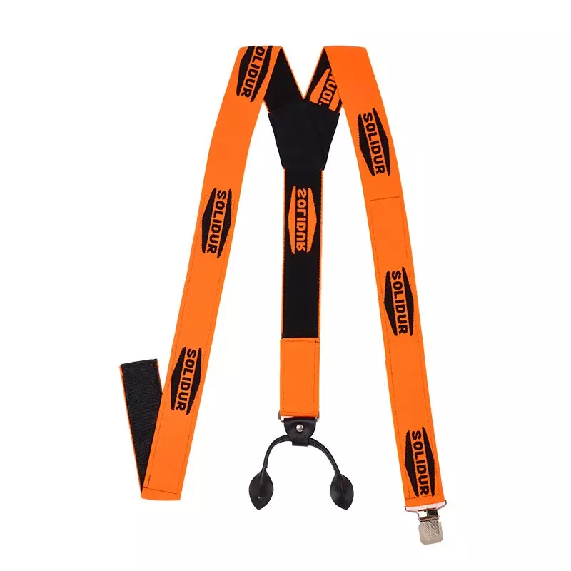 Bretelles 3 en 1 : bouton, pinces et scratch pour pantalons de marque - SOLIDUR - ACBR01-TU Bretelles 3 en 1 : bouton, pinces et scratch pour pantalons de marque - SOLIDUR - ACBR01-TU
