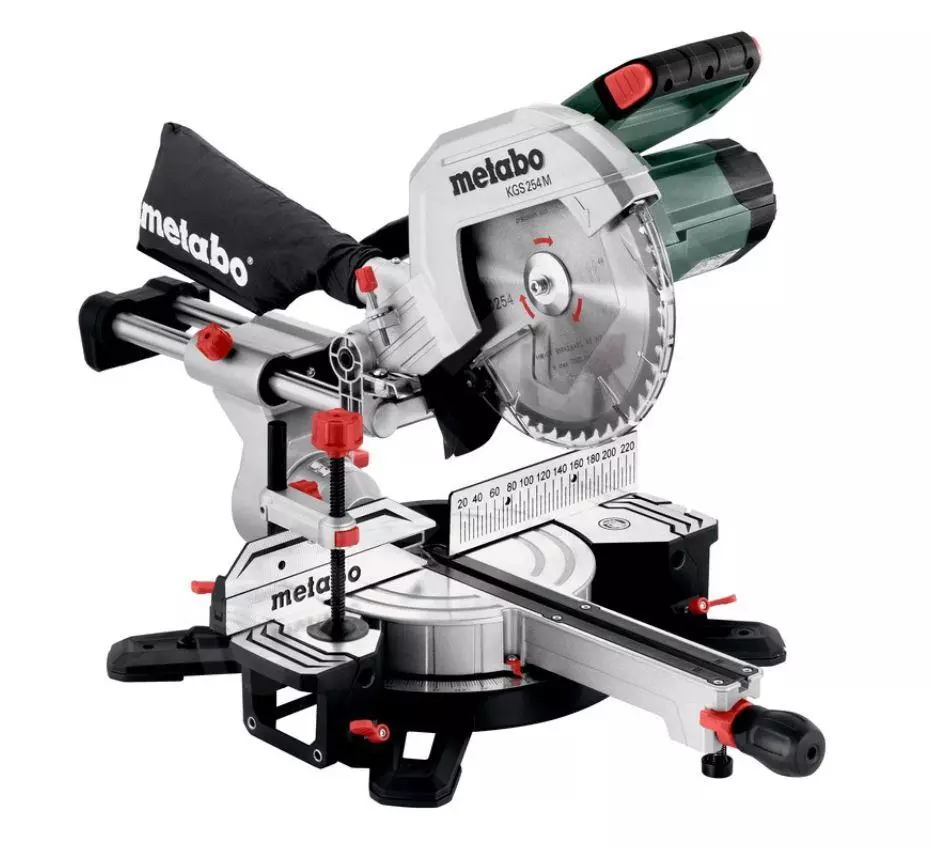 Scie à onglets radiale  KGS 254 M - 1200W Ø 254 mm - METABO - 613254000