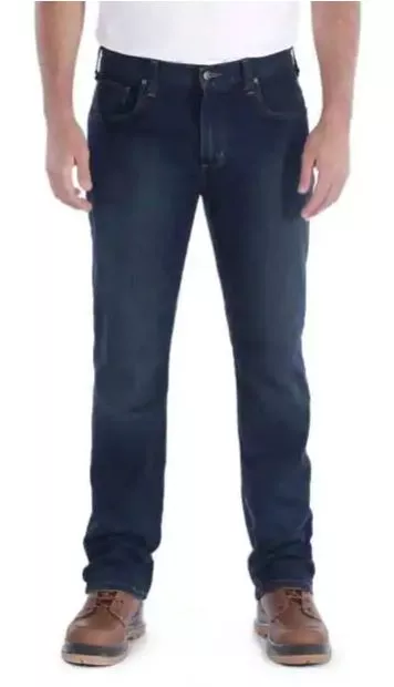 Jean Rugged Flex Straight Tapered 102807 CARHARTT Erie Bleu T.44 - S1102807491W34L32
