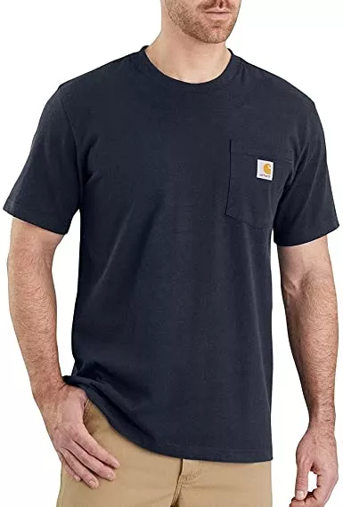 Tee-shirt CARHARTT Poche poitrine - Taille M - Noir - S1103296001M