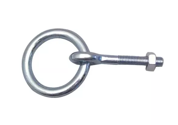 Anneau d'écurie ecrou acier zingué VISO Tige 100 mm Fil Ø10 - AEE10E Anneau d'écurie ecrou acier zingué VISO Tige 100 mm Fil Ø10 - AEE10E