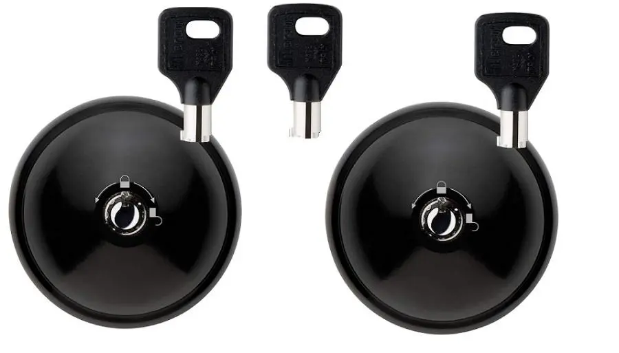 Serrure UFO³ Smart Duo Noir pour porte arrière et latérale utilitaire + 3 clés - 8090S223PN