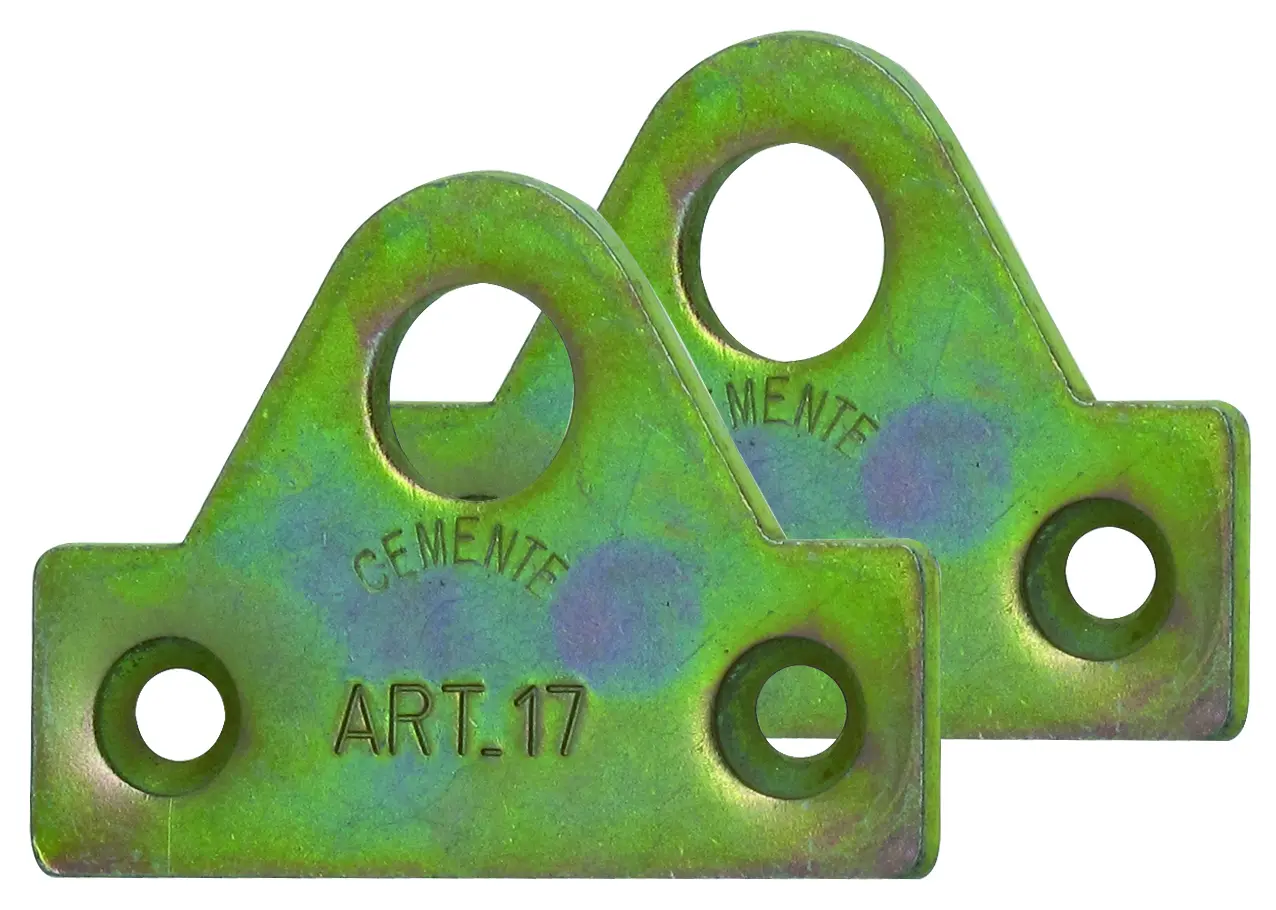 Moraillon porte-cadenas CITY 17 en acier cémenté - Trou Ø 13 mm - ISEO - 97101700SB