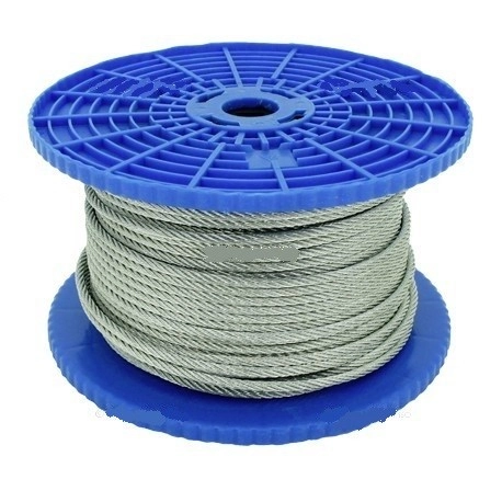 Câble acier VISO - Type Horlogerie - Ø 6 mm - Bobine 50 m - Vendu au mètre - CAT609NB