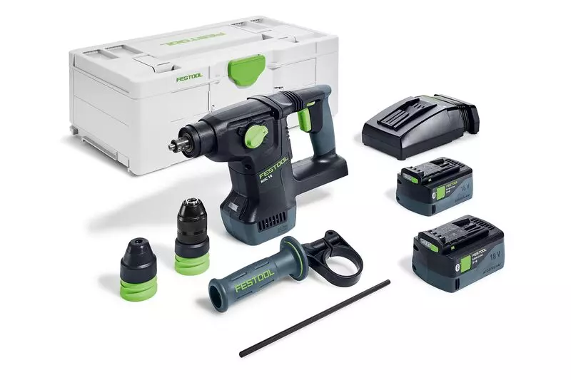 Perforateur burineur sans fil KHC 18 5,0 EBI-Plus - FESTOOL - avec 2 batteries 18V 5.0Ah - chargeur - Systainer - 577448 Perforateur burineur sans fil KHC 18 5,0 EBI-Plus - FESTOOL - avec 2 batteries 18V 5.0Ah - chargeur - Systainer - 577448