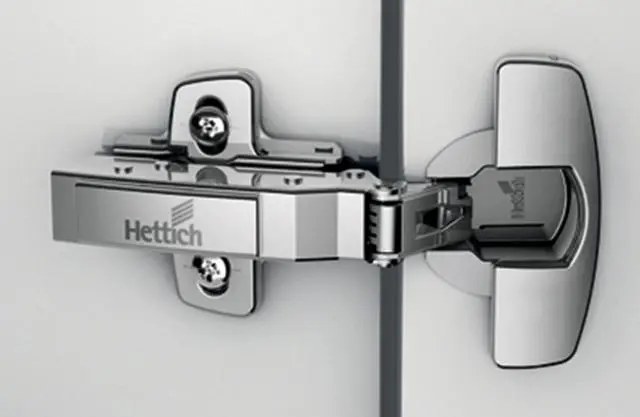 Charnière HETTICH Sensys 8661 - sans amortisseur - porte 15 à 24 mm - 110°- mont/central à visser - 9071314 