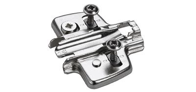 Embase à excentrique vis à aggloméré préemballées HETTICH - Dist.3 mm - Acier nickelé - 9071672 