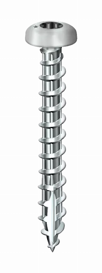 Vis bois Rocket torx à tête ronde filetage total VYNEX - acier zingué