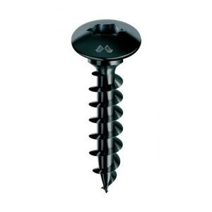 Vis  penture Panelvit FC noir MUSTAD - Tête ronde large Collet rond