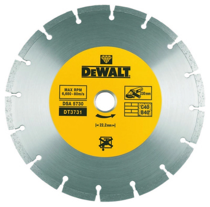 Disque diamant segmenté DEWALT - DT37