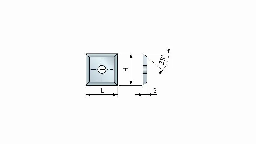Plaquettes jetables FREUD 35° en HW - CG04M