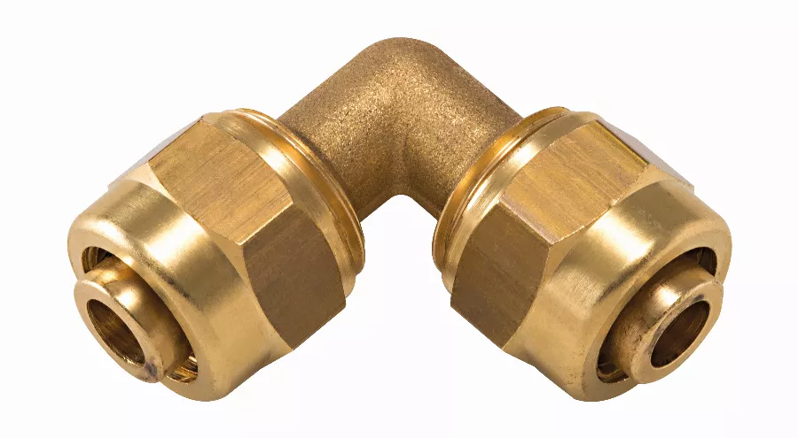 Coude à compression pour tube PER NOYON & THIEBAULT - A visser femelle écrou libre - P-524 Coude à compression pour tube PER NOYON & THIEBAULT - A visser femelle écrou libre - P-524
