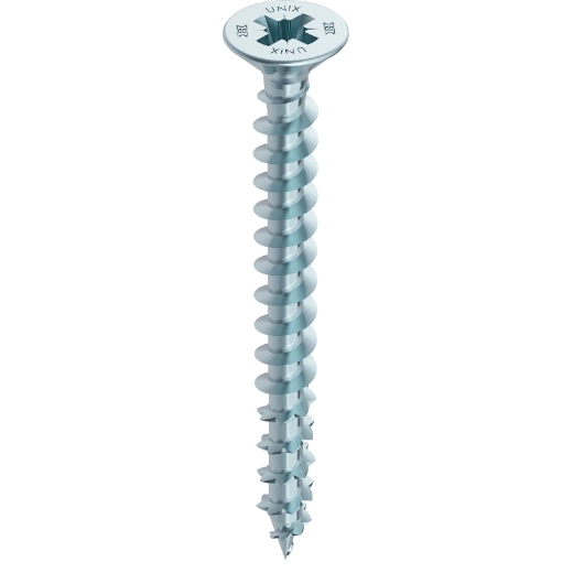 Vis HECO Unix Plus - Filetage Total - Pozidriv - Zingué argent Vis HECO Unix Plus - Filetage Total - Pozidriv - Zingué argent