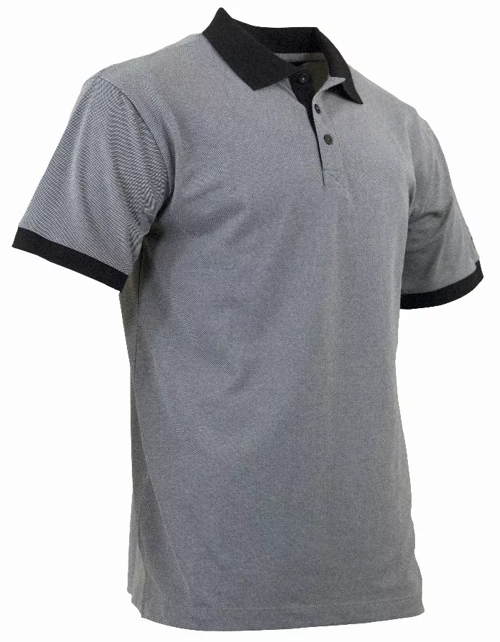 Polo maille piquée Dalle LMA Anthracite / Noir - 9182