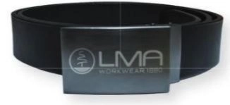 Ceinture cuir et boucle métal gravée LMA - 9197C Ceinture cuir et boucle métal gravée LMA - 9197C
